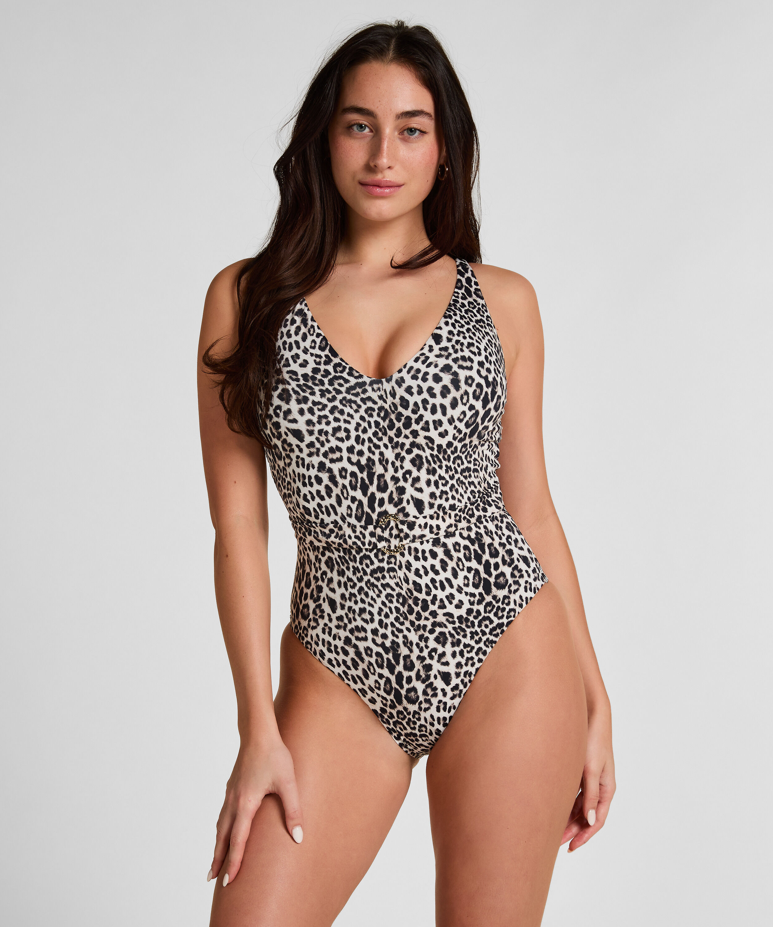 Badeanzug Leopard, Schwarz Badeanzug Leopard, Schwarz