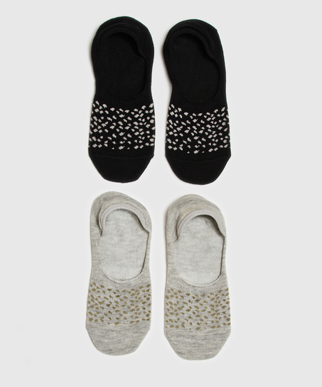 2 Paar Socken, Schwarz