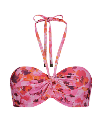Bikini-Oberteil Floral, Rosa