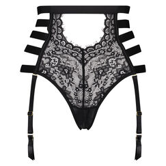 Hoher Brazilian Honey, mit offenem Schritt, Schwarz