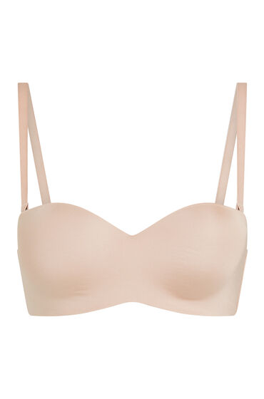 Thumbnail - Hunkemöller Gepolsterter trägerloser Push-Up BH mit Bügeln Smooth Beige