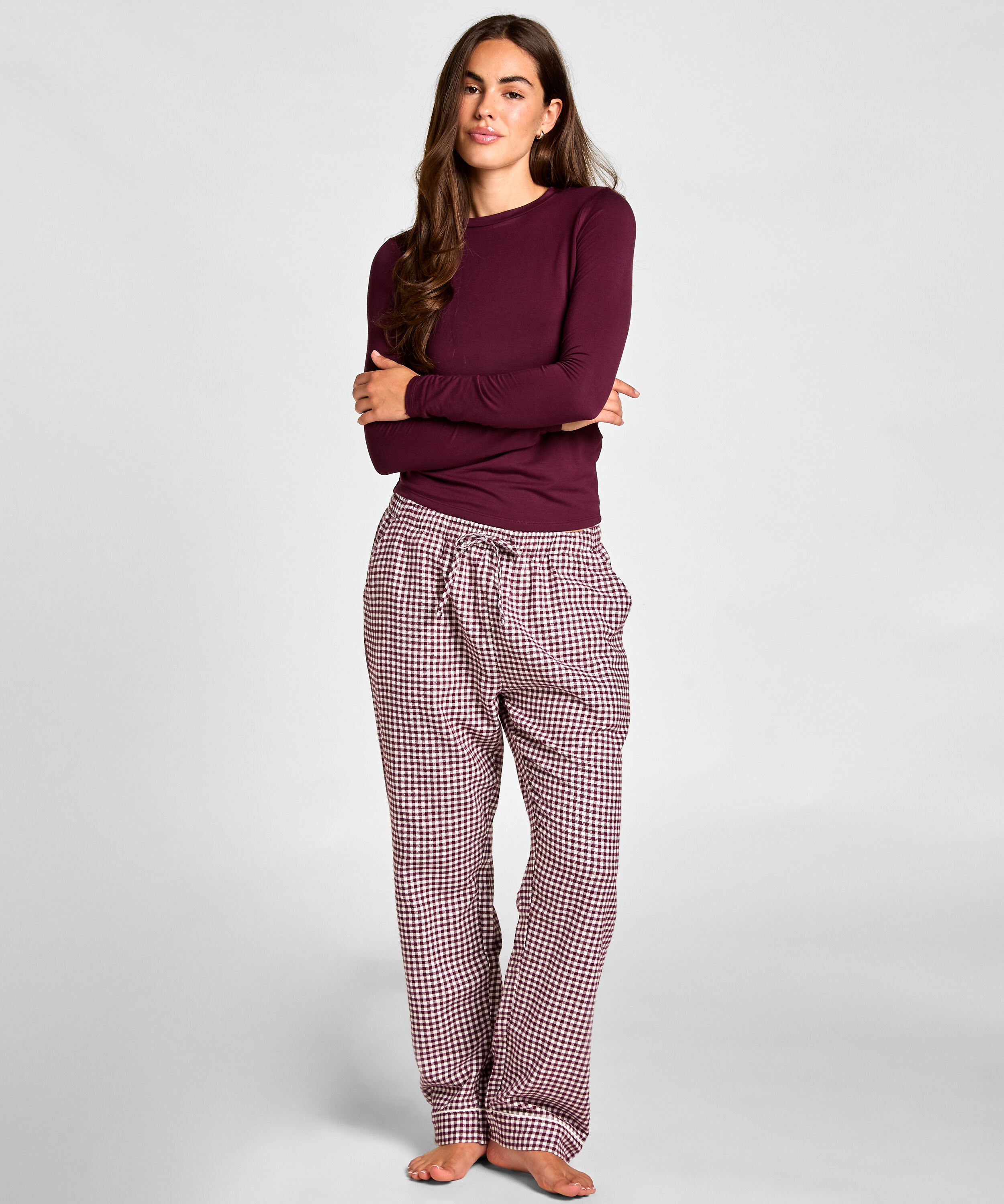 Pyjamaset Twill, Lila Pyjamaset Twill, Lila
