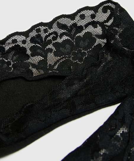 2 Paar Lasercut-F&uuml;&szlig;linge, Schwarz