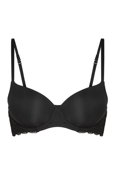 Thumbnail - Hunkemöller Vorgeformter Bügel-BH Angie mit Spitze Schwarz