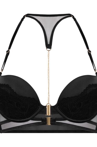 Thumbnail - Hunkemöller Amel Push-up-BH Schwarz