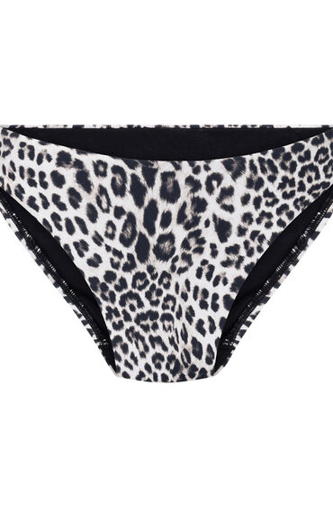 Thumbnail - Hunkemöller Highleg Bikinihose Leopard Schwarz