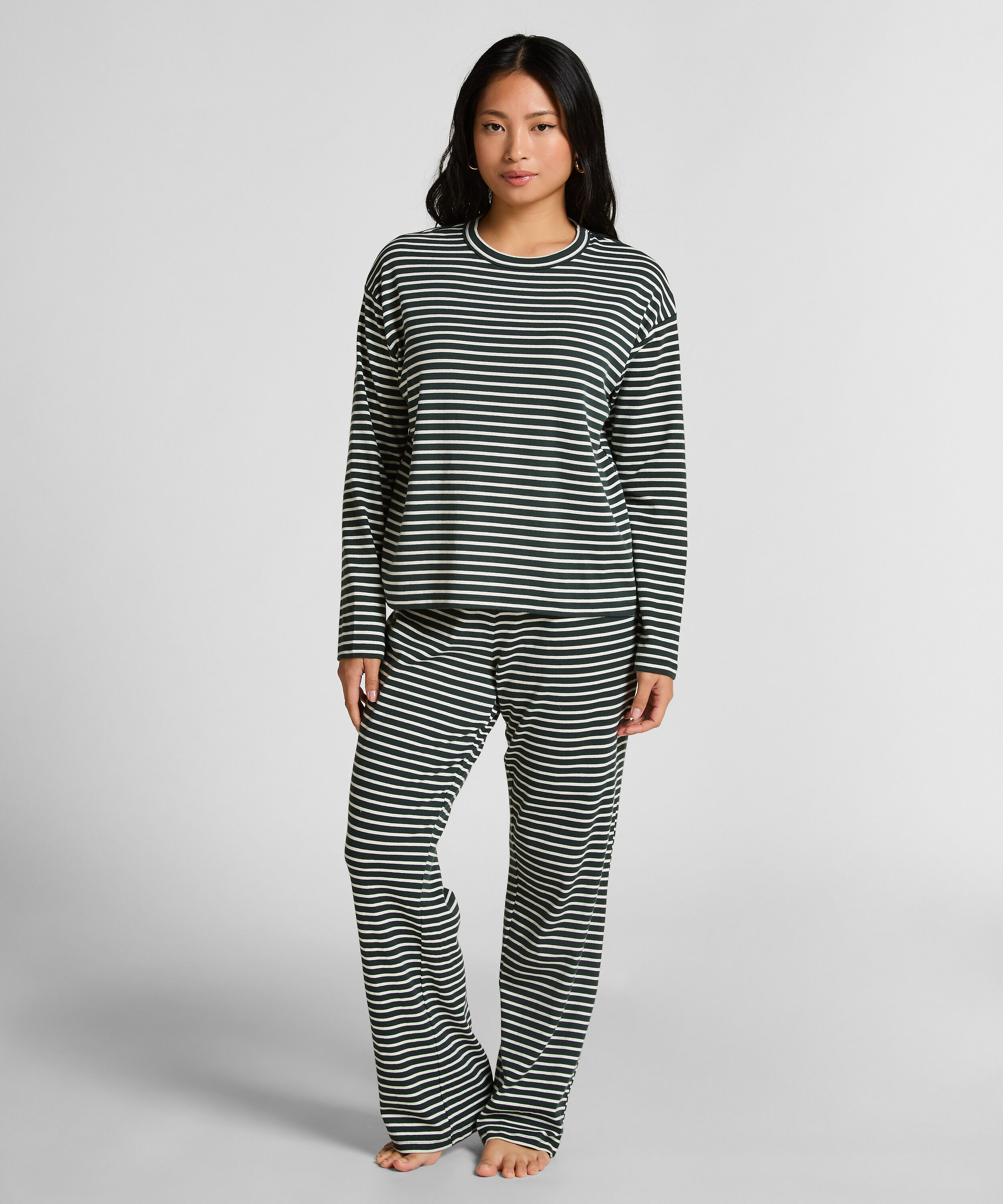 Pyjamaset Baumwolljersey, Grün Pyjamaset Baumwolljersey, Grün
