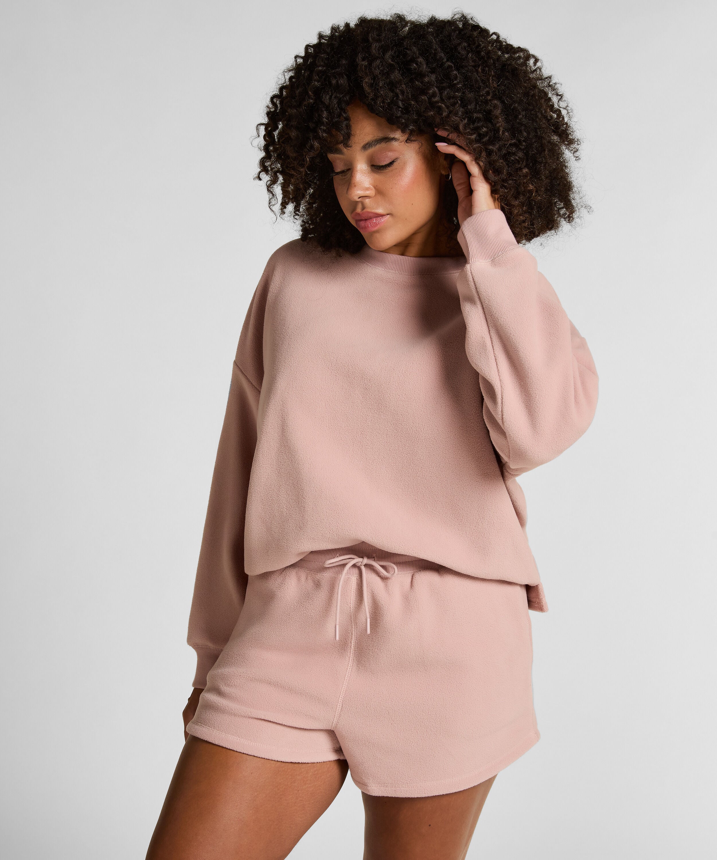 Sportliche Shorts Fleece, Rosa Sportliche Shorts Fleece, Rosa