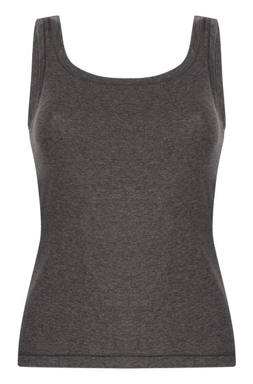 Thumbnail - Hunkemöller Singlet-Tanktop aus weicher Baumwolle Grau