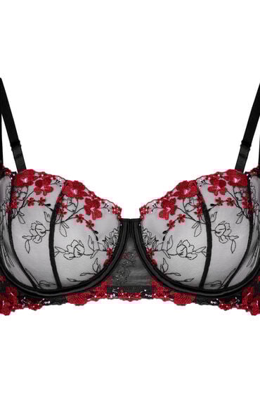 Thumbnail - Hunkemöller Peonie Unwattierter Bügel-BH Schwarz