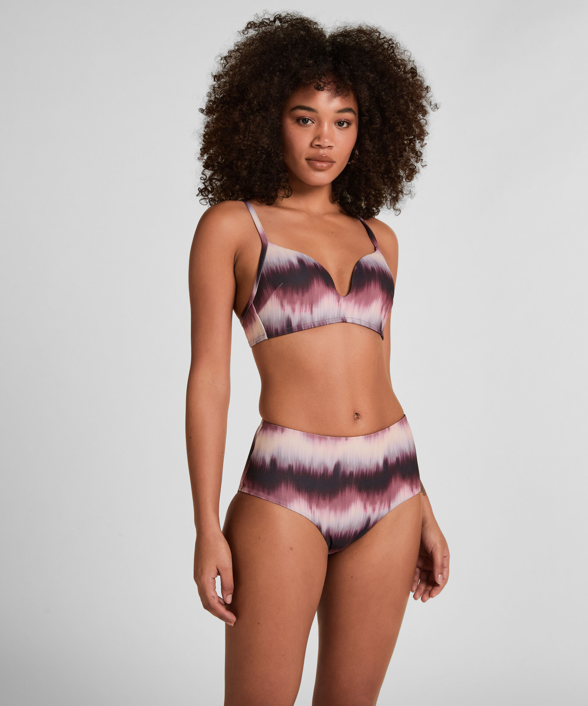 High-Waist Bikinihose Mauritius, Lila