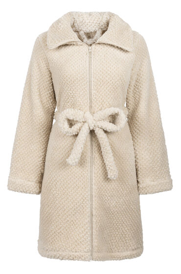 Thumbnail - Hunkemöller Bademantel Fleece mit Reißverschluss Weiß