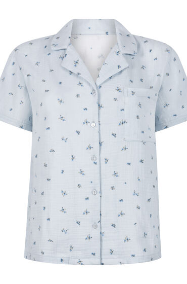 Thumbnail - Hunkemöller Musselin-Jacke Blau