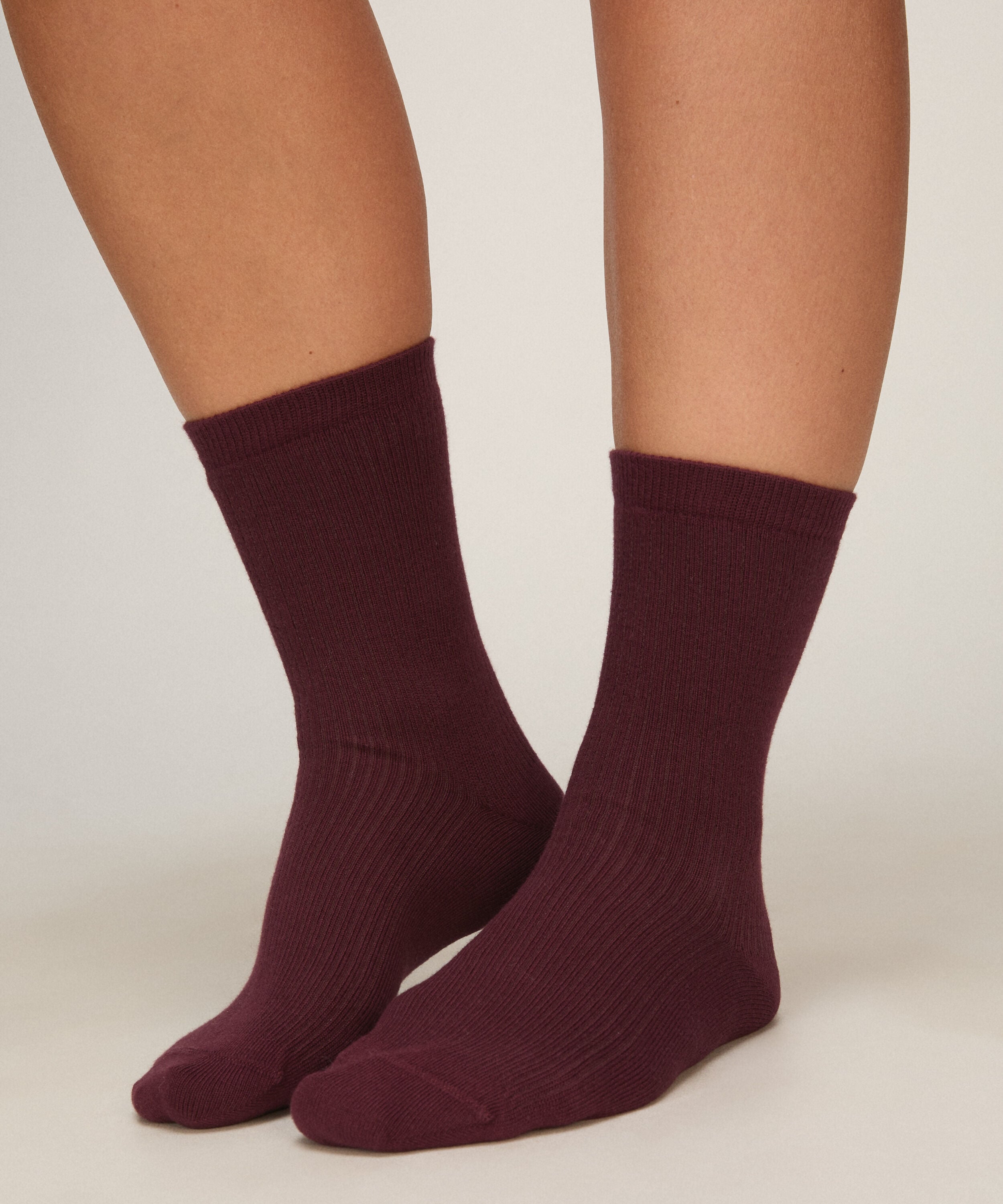 3er-Pack Baumwoll-Crew-Socken, Lila 3er-Pack Baumwoll-Crew-Socken, Lila