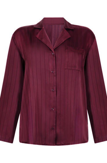 Thumbnail - Hunkemöller Satinjacke mit Nadelstreifen Lila