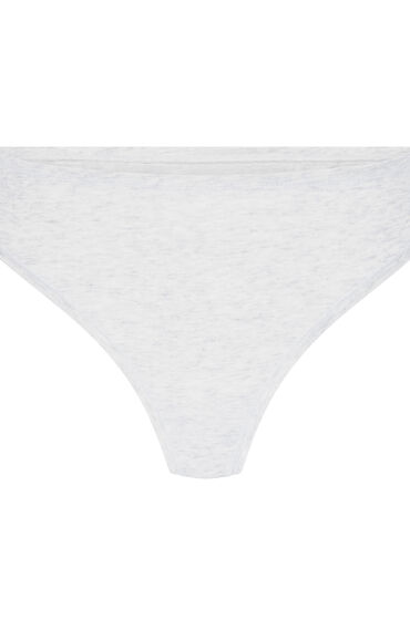 Thumbnail - Hunkemöller String aus weicher Baumwolle Grau