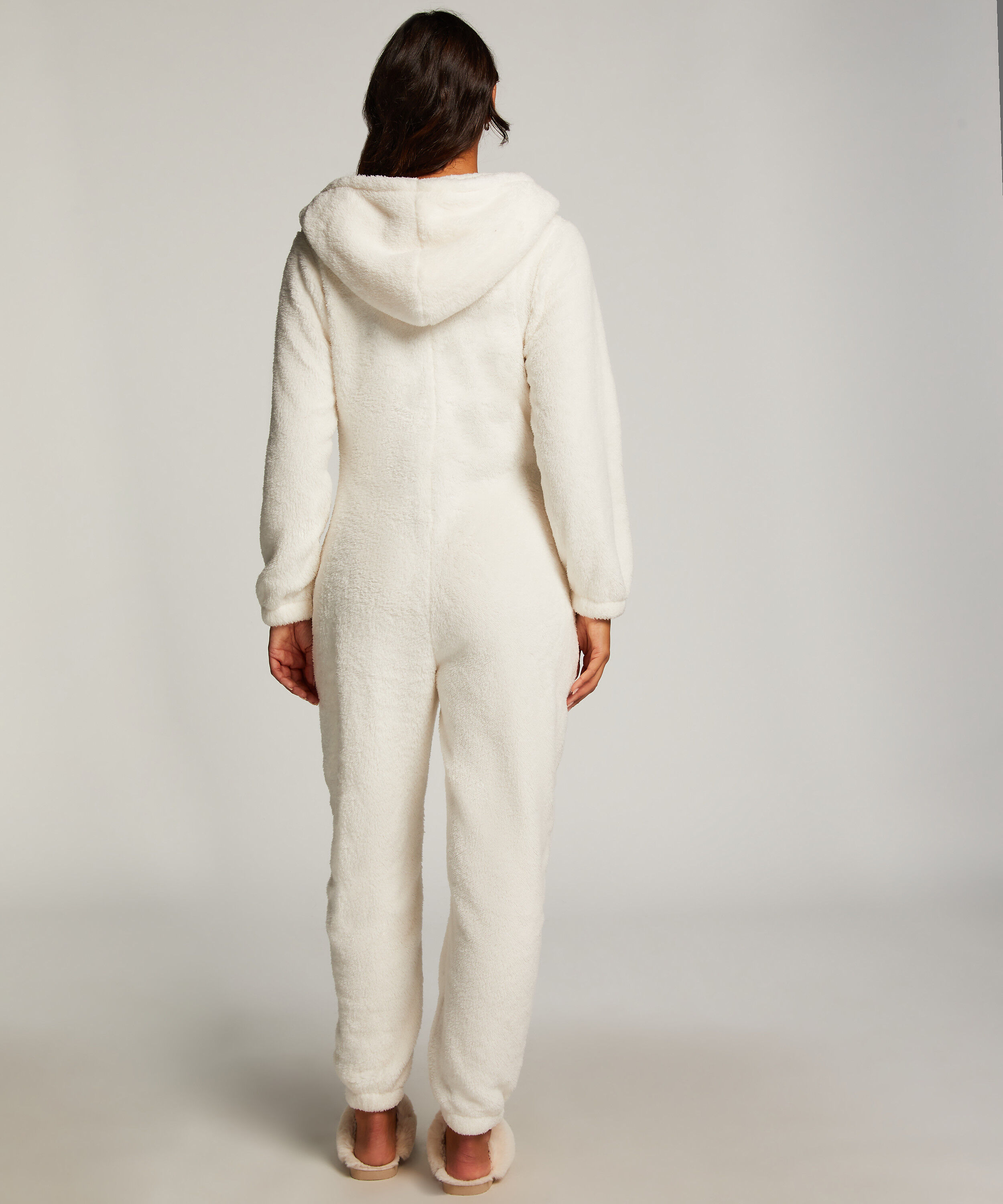 White fluffy fleece outlet