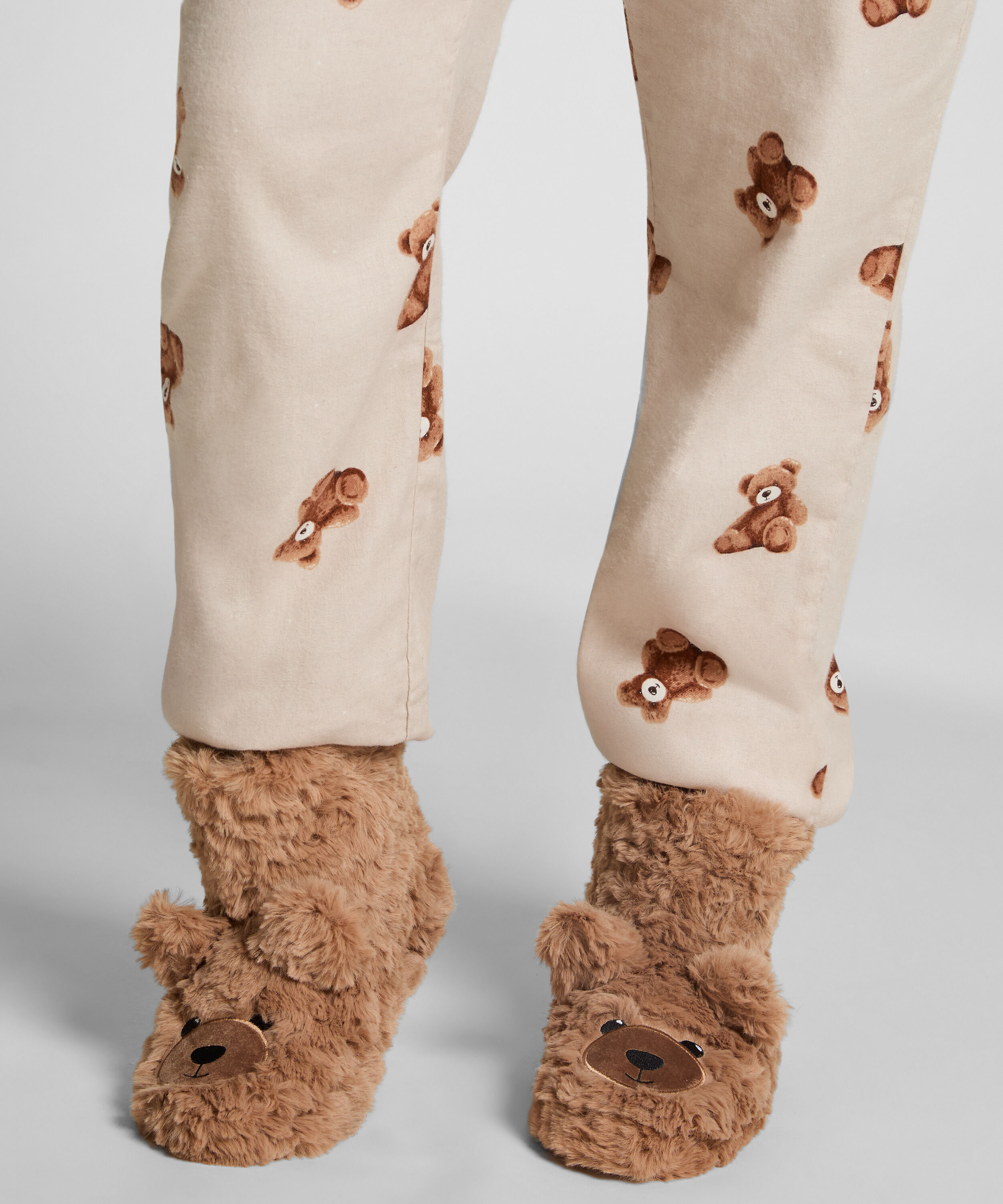 Pantoffeln Teddy Bear, Beige Pantoffeln Teddy Bear, Beige