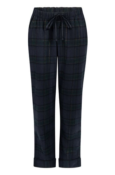 Thumbnail - Hunkemöller Pyjamahose aus Flanell Blau