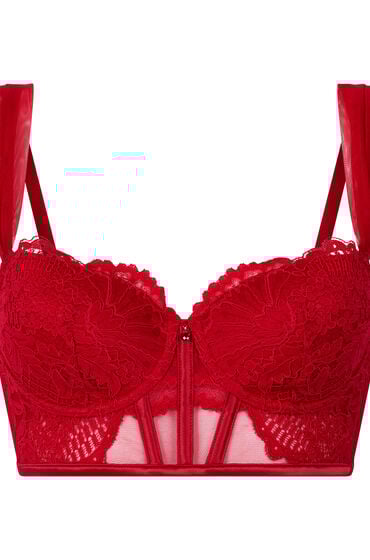 Thumbnail - Hunkemöller Vorgeformter Longline-Bügel-BH Whitney Rot