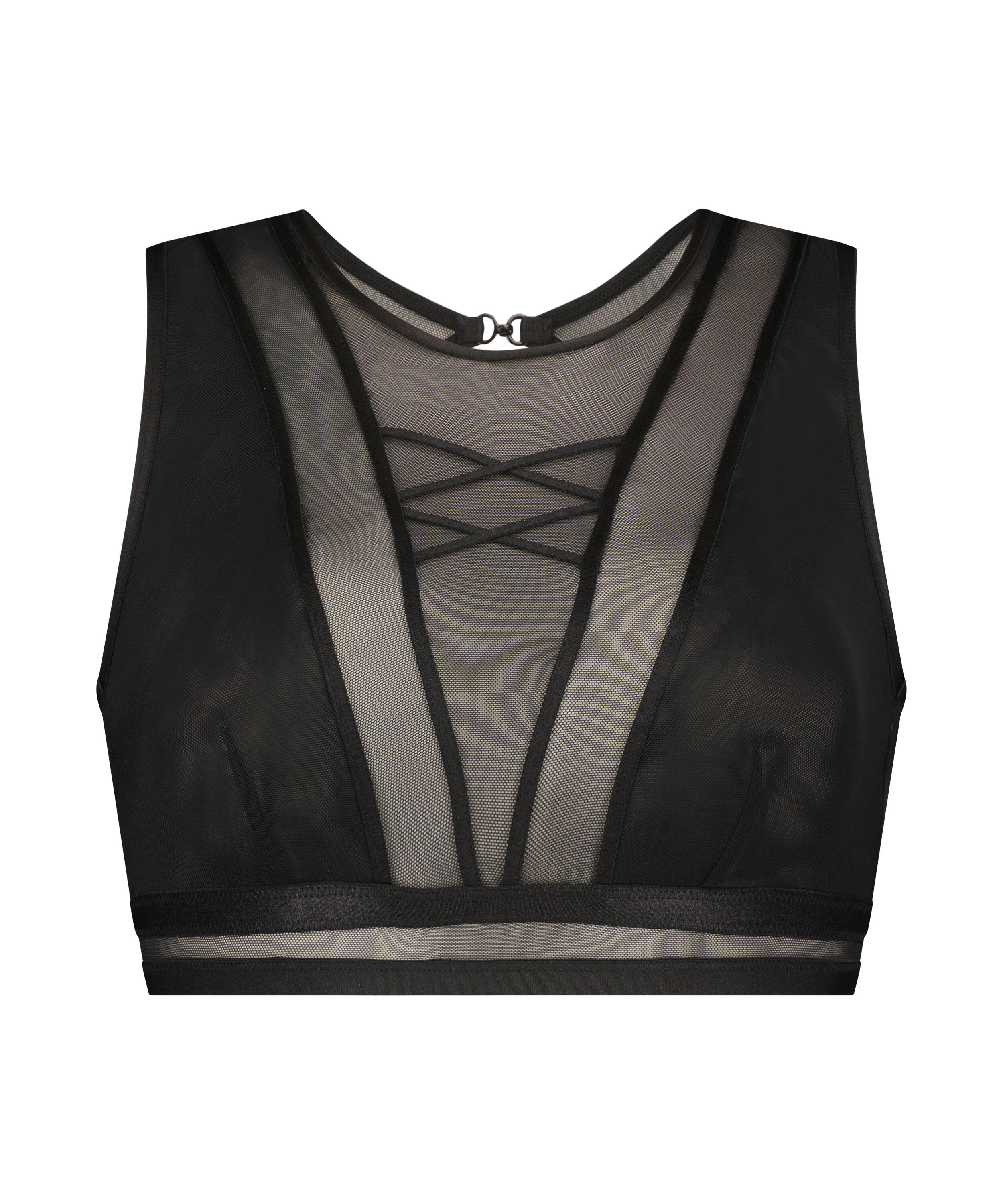 Black high neck bralette discount