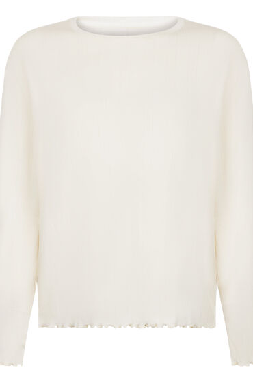 Thumbnail - Hunkemöller Pyjama Top Loose Pointelle Weiß