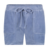 Shorts Velours Pocket, Blau