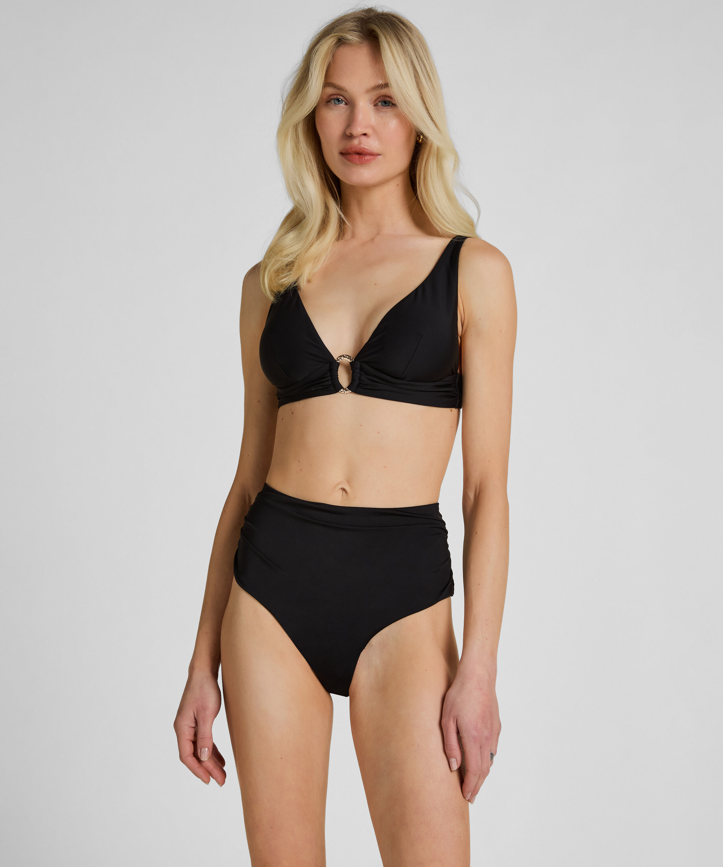 High-Waisted Formende Bikinihose Luxe, Schwarz High-Waisted Formende Bikinihose Luxe, Schwarz