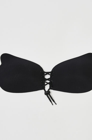 Thumbnail - Hunkemöller Push-up-Klebe-BH mit Seitenflügeln Schwarz