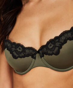 Vorgeformter B&uuml;gel-BH Secret Lace, gr&uuml;n