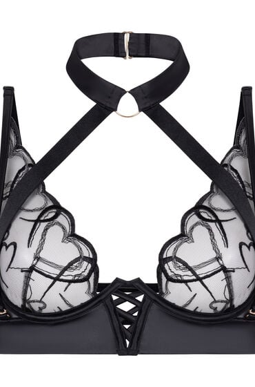 Thumbnail - Hunkemöller Olivia Unwattierter Bügel-BH Schwarz