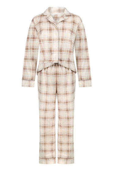 Thumbnail - Hunkemöller Pyjamaset Polarfleece Weiß