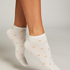 2 Paar  Lurex-Socken, Weiß