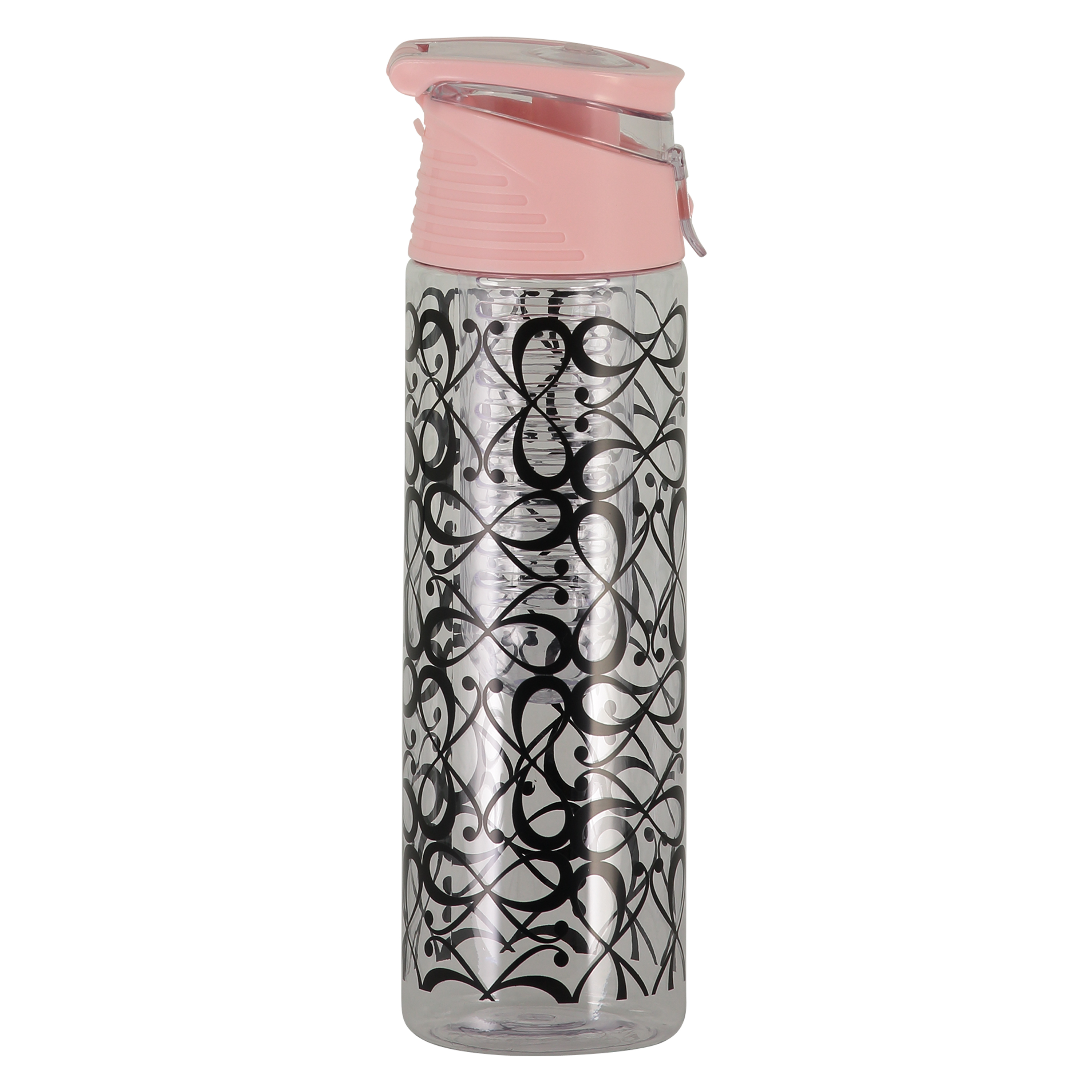 Patched Infused Water Bottle, Rosa, main