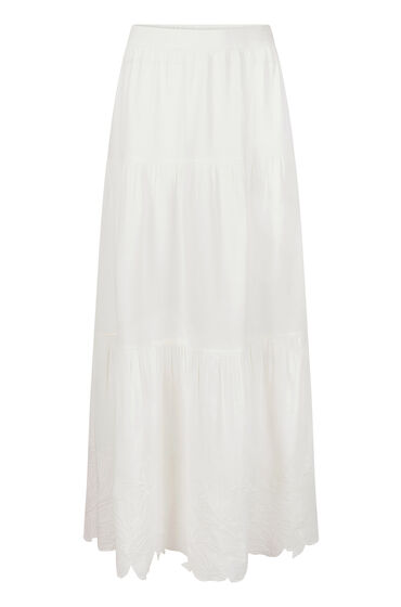 Thumbnail - Hunkemöller Bestickter Rock Weiß