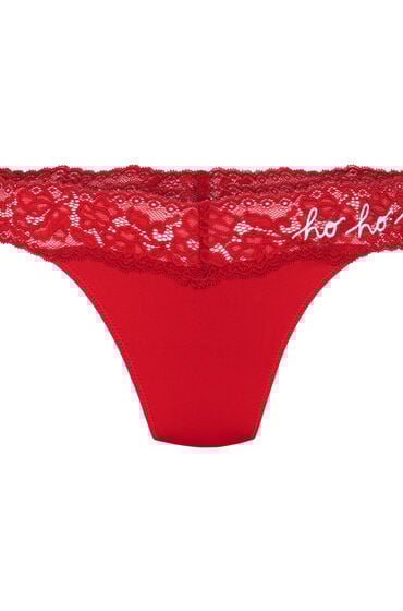 Thumbnail - Hunkemöller Weihnachts-String Rot