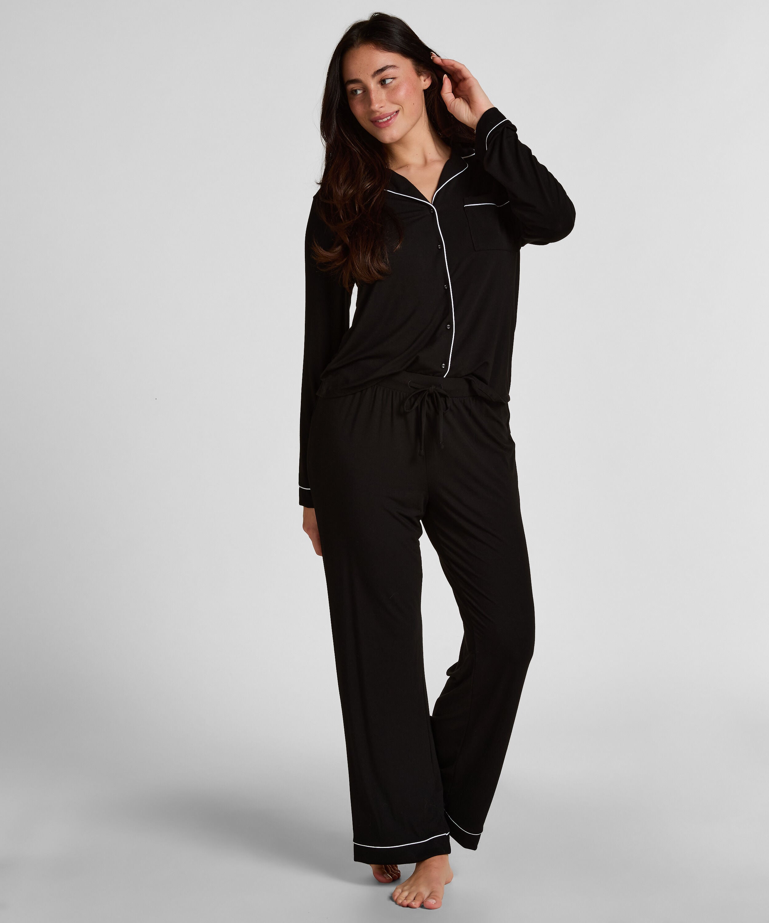 Jersey-Hose Essential, Schwarz Jersey-Hose Essential, Schwarz