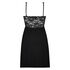 Slipdress Modal Lace mit Spitze, Schwarz