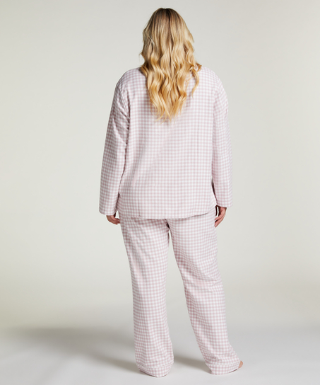 Pyjamahose aus Flanell, Lila