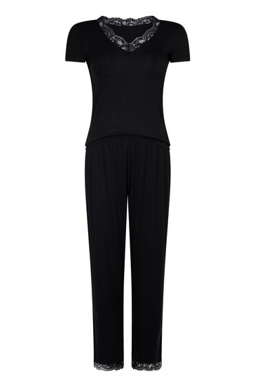 Thumbnail - Hunkemöller Pyjamaset Nanna Schwarz