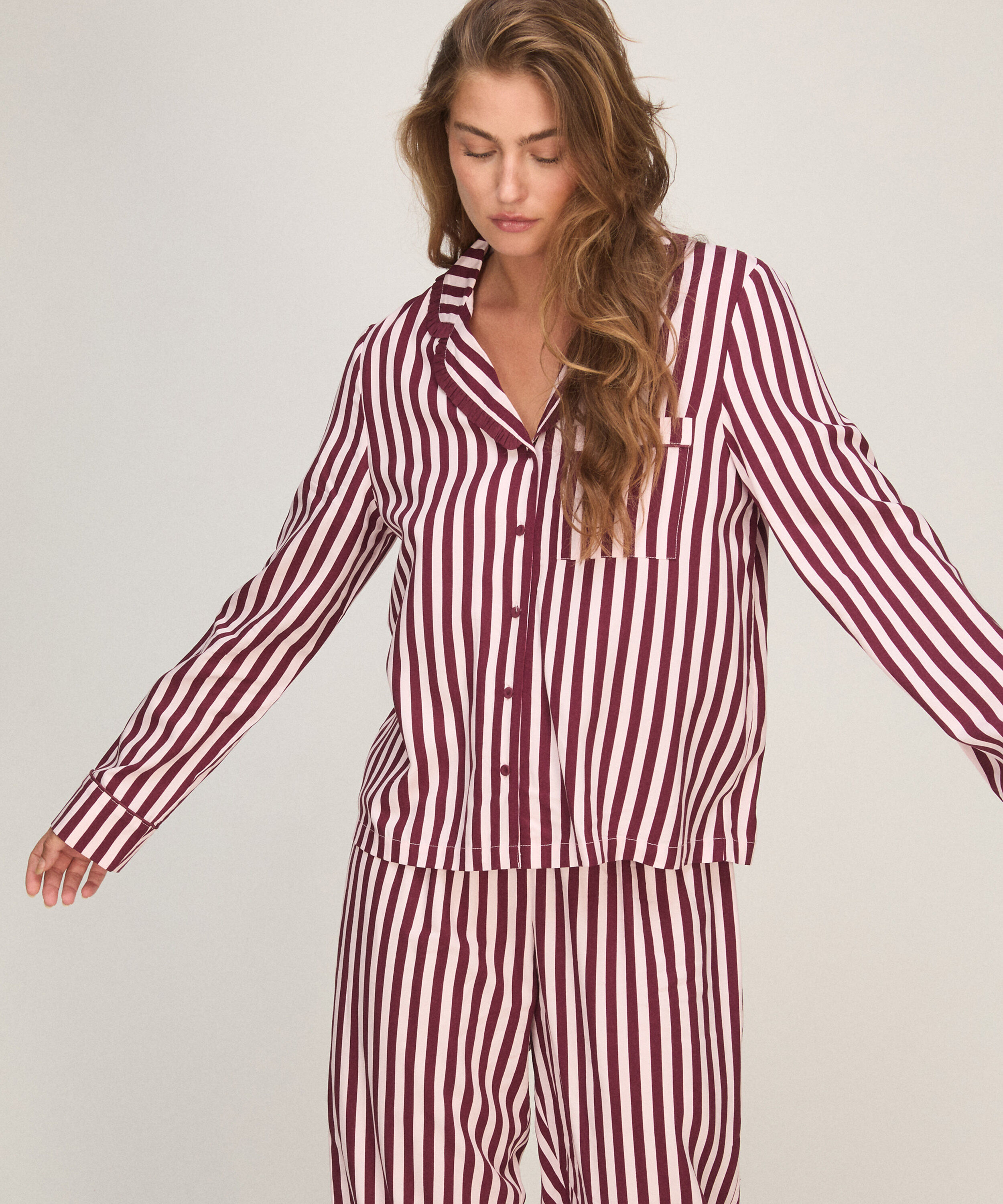 Pyjama Set Poplin Ruffle
