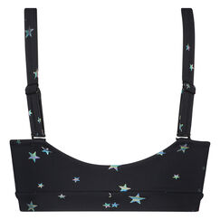 HKMX-Sport-BH asymmetrisch, Schwarz