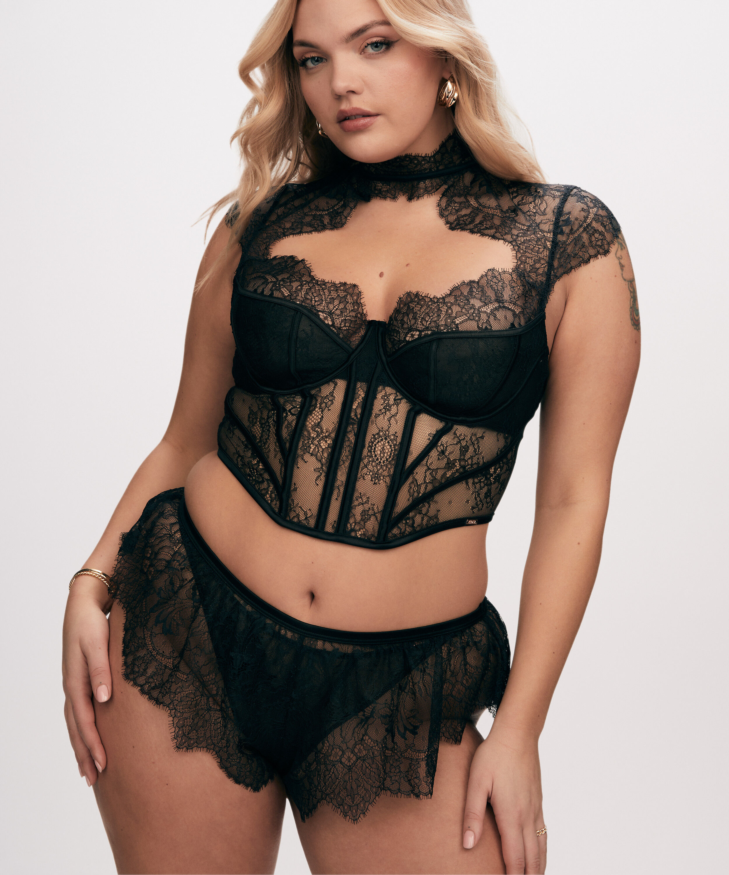 Oberteil Lace Camille, Schwarz Oberteil Lace Camille, Schwarz