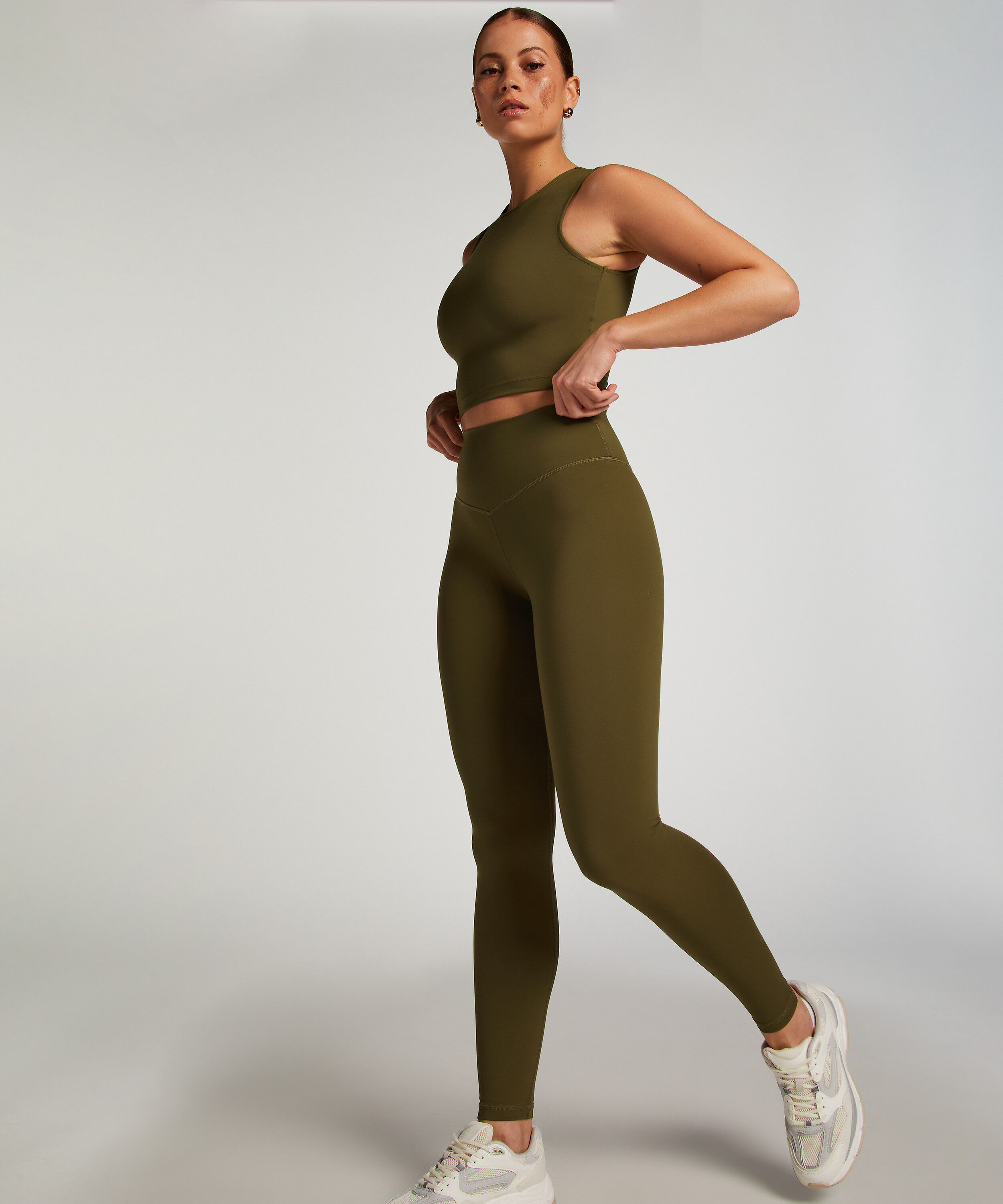 HKMX Leggings mit hoher Taille, Grün
