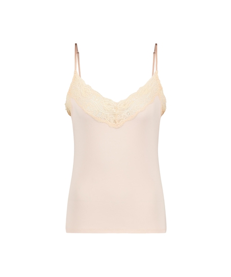 Jersey-Cami Lace, Rosa