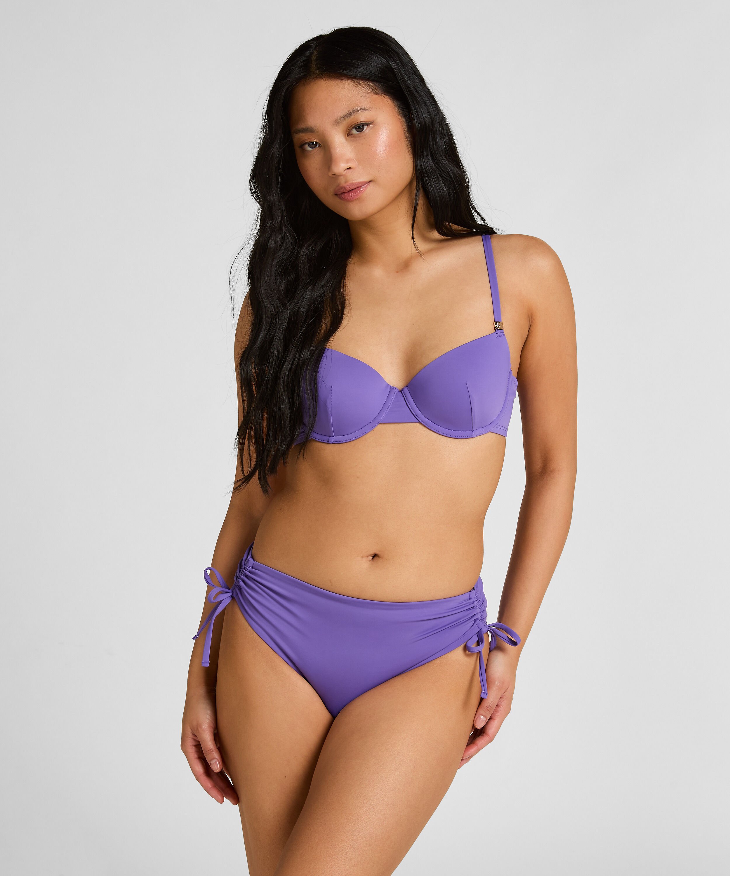 Midi Bikini Bottom Luxe, Lila