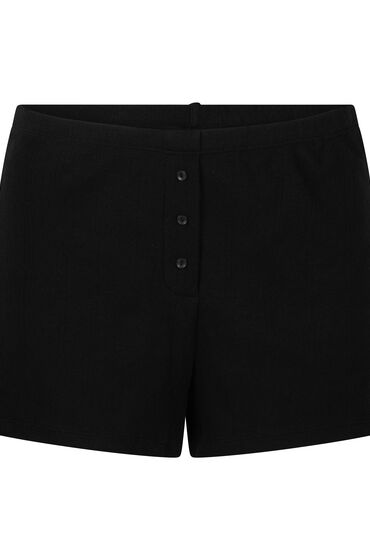 Thumbnail - Hunkemöller Pointelle-Shorts Schwarz
