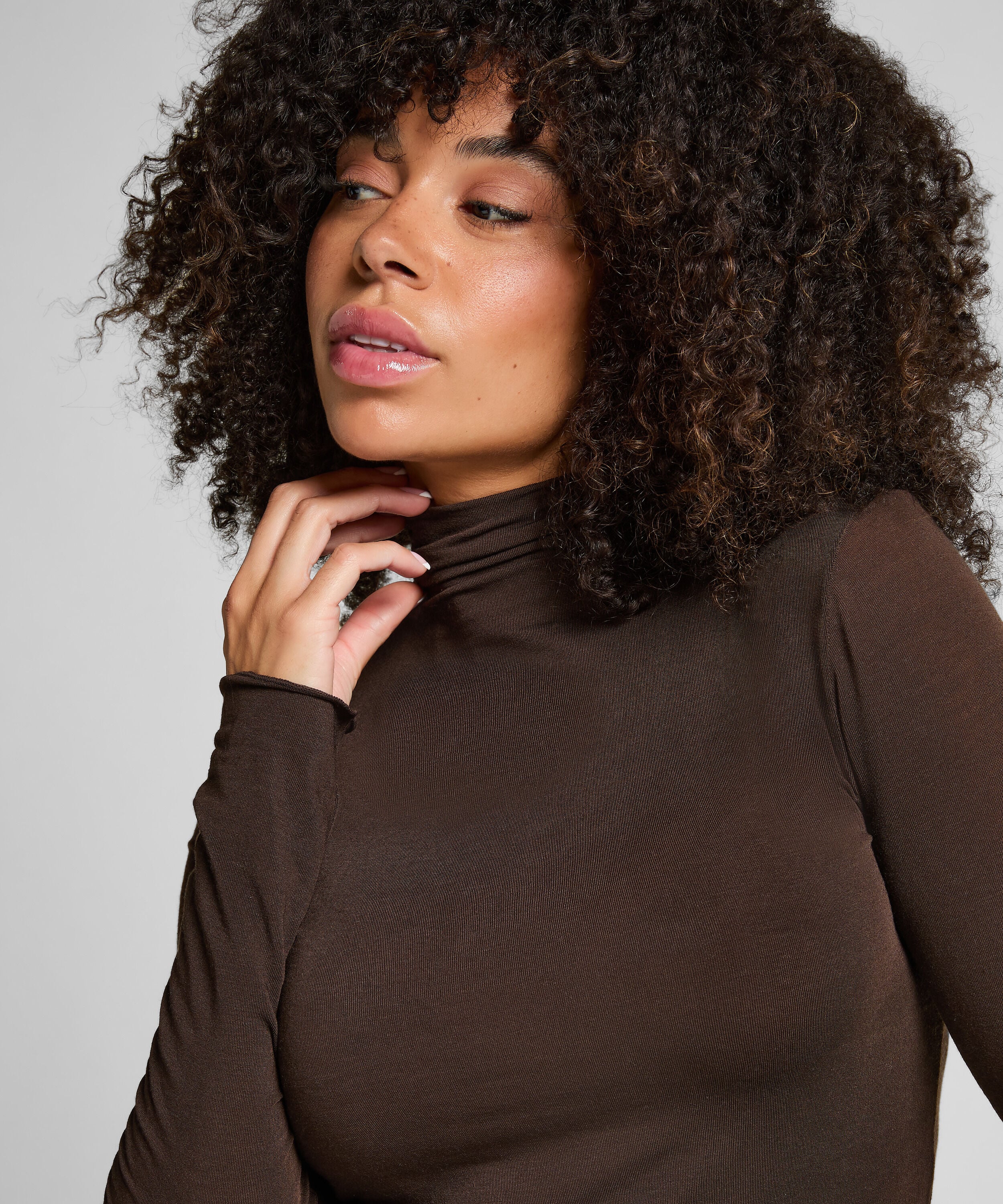 super soft Shirt aus Kaschmir-Mix mit Rollkragen