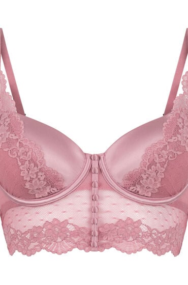 Thumbnail - Hunkemöller Laila Vorgeformter Longline-Bügel-BH Rosa