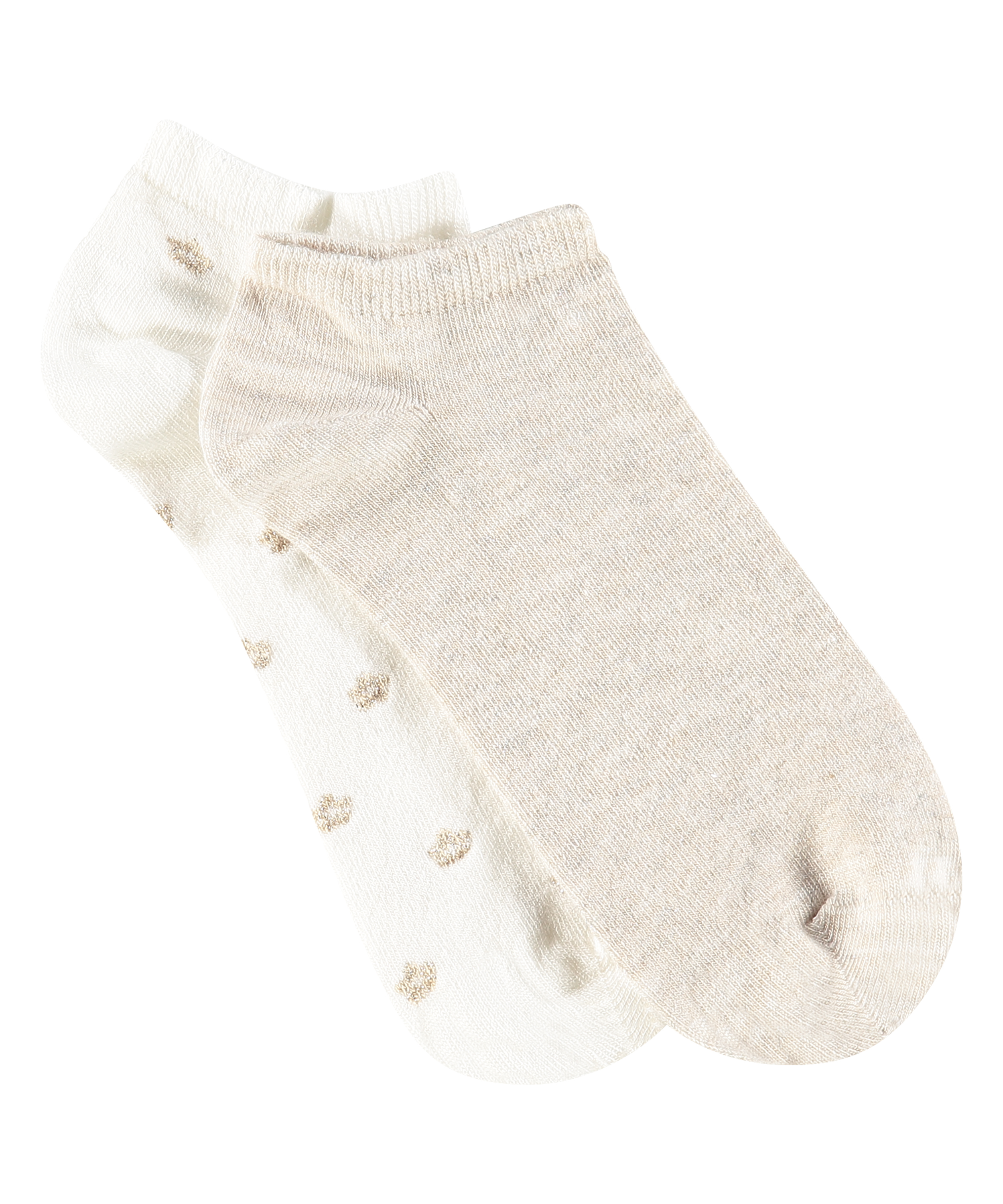 2 Paar  Lurex-Socken, Weiß, main